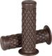 LD-521 RUBBER GRIPS BROWN, PAIR, 22 MM