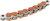 Цепь ENUMA, цвет оранжевый металлик, 525 MVXZ2, 108 звеньев