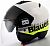 Blauer Bet Hi-Viz, jet helmet Color: White/Black/Neon-Yellow Size: XS