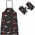 Booster MX, BBQ apron/mittens Grey/Red/White/Black