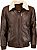 Top Gun Rafel, leather jacket Color: Brown Size: 48