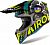 Airoh Wraap Alien, integral helmet Color: Matt Black/Grey/Neon-Yellow/Petrol Size: XS